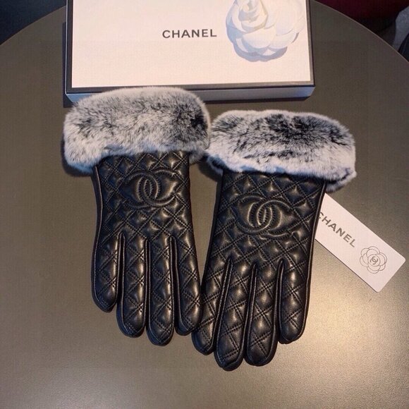 Chanel Black Gloves - Picture 1 of 9